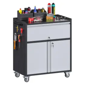EJ-1DDB-ASS REEMOON Rolling Tool Cabinet Drawer Doors Garage