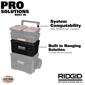 313049136143 RIDGID Pro Gear Modular Tool Box Storage