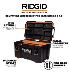 313055684690 RIDGID Pro Gear Modular Tool Box Storage