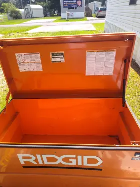338H RIGID Job Box Storage Lid Forklift Slots