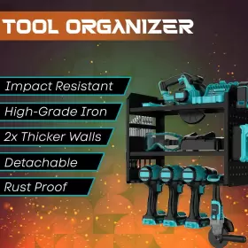 198168562475 ROCFORCE Power Tool Organizer Wall Mount Storage #2