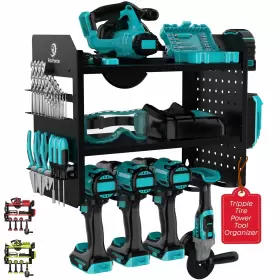 198168562475 ROCFORCE Power Tool Organizer Wall Mount Storage