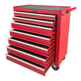 GJC-7 ROVIBEK Rolling Tool Chest Wheels Lockable Box Garage