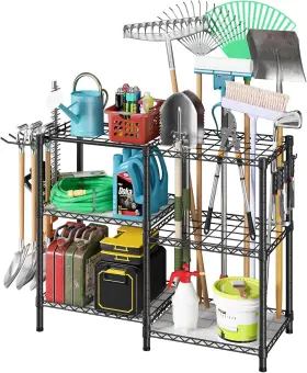 726084196476 ROXIBELT Garden Tool Organizer Shelves Panel