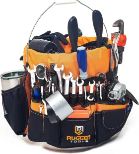 819615022273 RUGGED TOOLS Tool Organizer Pocket Caddy