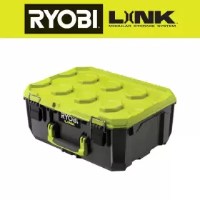445041365399 RYOBI Link Tool Box Lockable Secure Lid Water