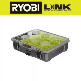 10-COMPARTMENT RYOBI Link Modular Organizer Tool Box