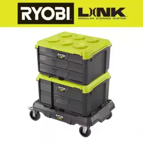 705353625329 RYOBI Link Modular Dolly Rolling Base Tool Box