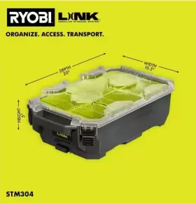 711181588040 RYOBI Organizer Link Tool Box Modular