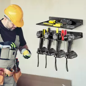 629721812954 SAFSTAR Power Tool Organizer Slot Drill Holder #3
