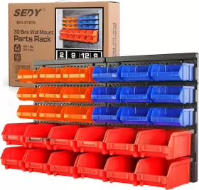 SDY-97915 SEDY Wall Storage Rack Garage Tool Organizer