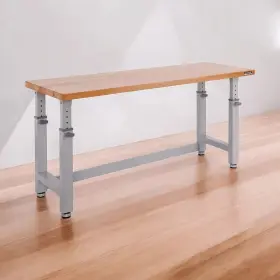 20131B SEVILLE CLASSICS Workbench Solid Wood Top Bench Table
