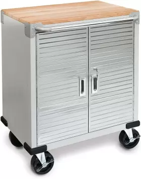 UHD20227B SEVILLE CLASSICS Rolling Lockable Storage Cabinet