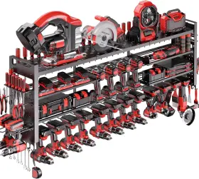 PTR01B-03W-B SHOMEXTOL Power Tool Organizer Wall Mount Tier