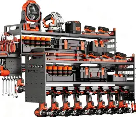 PTR02A-04W-B SHOMEXTOL Power Tool Organizer Wall Mount