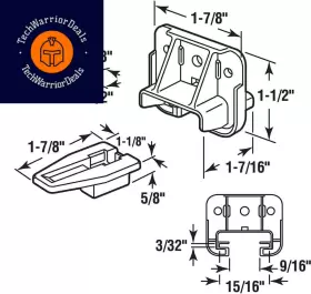 223887 SLIDE-CO Drawer Track Glides Pack #3