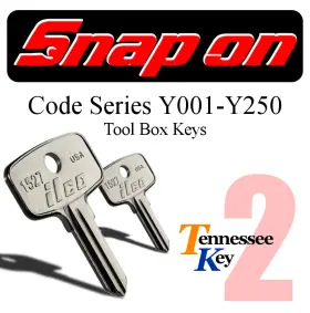 Y001 SNAP-ON Tool Box Keys