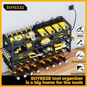 SY-PT-3L8D SOYEEZE Power Tool Organizer Charging Station #3