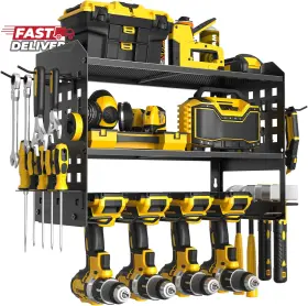 705353272158 SPACECARE Power Tool Organizer Drill Holder Wall