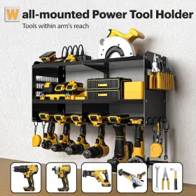 008678766082 SPAMPUR Power Tool Organizer Wall Mount Cordless