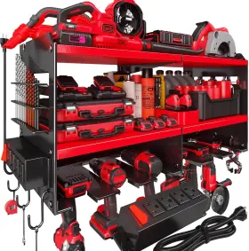 445005446461 SPAMPUR Power Tool Organizer Wall Mount Charging