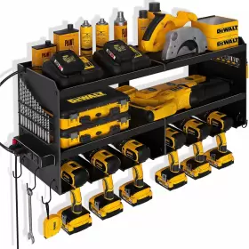 605182537957 SPAMPUR Power Tool Organizer Wall Mount Charging
