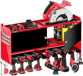 711181093599 SPAMPUR Power Tool Organizer Wall Mount Cabinet