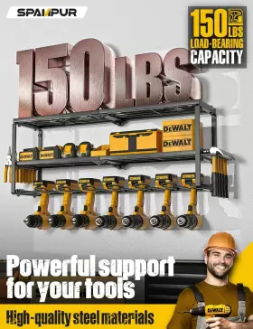 MCZ10A02 SPAMPUR Power Tool Organizer Storage Drill Holder #3