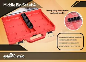 785939621242 SPLASH N COLOR Milwaukee Packout Tool Box Middle #3