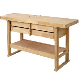 955624810013 SPOFLYINN Workbench Drawers Vices Wooden Table