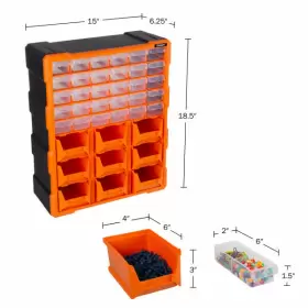 196593838011 STALWART Screw Organizer Craft Cabinet Storing #2
