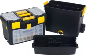 696605912741 STALWART Toolbox Wheels Stackable Tool Chest #2