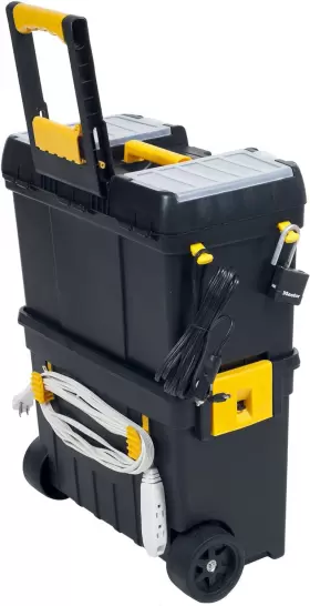 696605912741 STALWART Toolbox Wheels Stackable Tool Chest #3