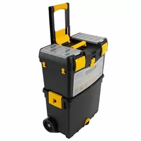 758259549220 STALWART Rolling Tool Box Wheels Handle Top