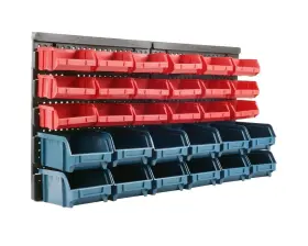 7592226 STALWART Wall Garage Storage Bins Compartments #2