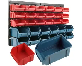 7592226 STALWART Wall Garage Storage Bins Compartments