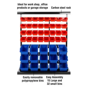 HW2200024 STALWART Shelf Bins Storage Organizer Rack #3