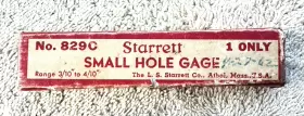 829C STARRETT Hole Gage #2
