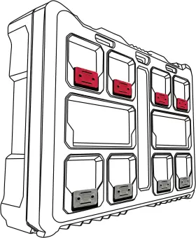 PAC-F-02-8 STEALTHMOUNTS Packout Feet Pack Mounting Milwaukee #2