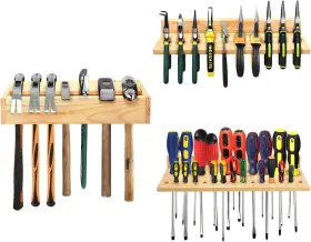 GJMJ-3SET STEPSTALL Pack Tool Storage Wooden Screwdriver Wall GJMJ-3SET STEPSTALL Pack Tool Storage Wooden Screwdriver Wall