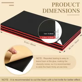 696396657395 SUMIND Tool Box Shadow Foam Organizers Liner #2