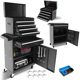 774882549109 SUMKEA Tool Box Wheels Drawer Chest Storage