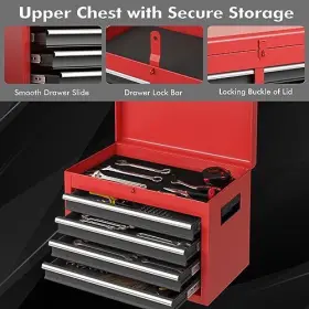 SU-35115GA-LTXIN SUPERBUY Rolling Tool Chest Box Organizer #3