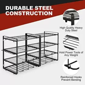 717981128172 TAKEKIT Power Tool Organizer Wall Mount Tiers #2