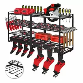 717981128172 TAKEKIT Power Tool Organizer Wall Mount Tiers