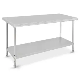 VU7M5W TAKYWEP Steel Table Food Worktable Adjustab