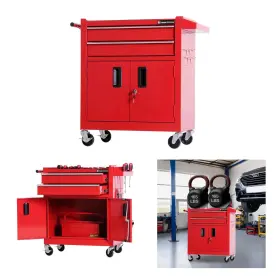 TZ12-R TANKSTORM Tool Chest Steel Rolling Box Lockable Doors