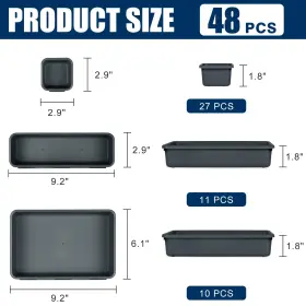 750961220657 TAOTAZON Tool Box Organizer Tray Divider Toolbox #2