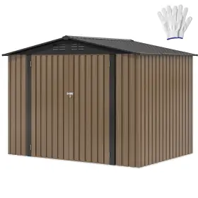 BEYSHTFWC8 TAUS Storage Shelter Roomy Steel Tool Shed Secure
