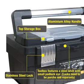810104645188 TCE Torin Tool Box Organizer Storage